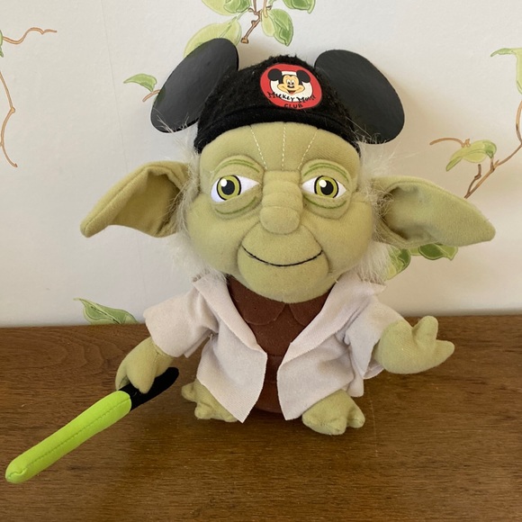 Star Wars Disney Mickey Mouse Club Yoda Jedi Plush Stuffed Animal 2013 - Picture 1 of 8